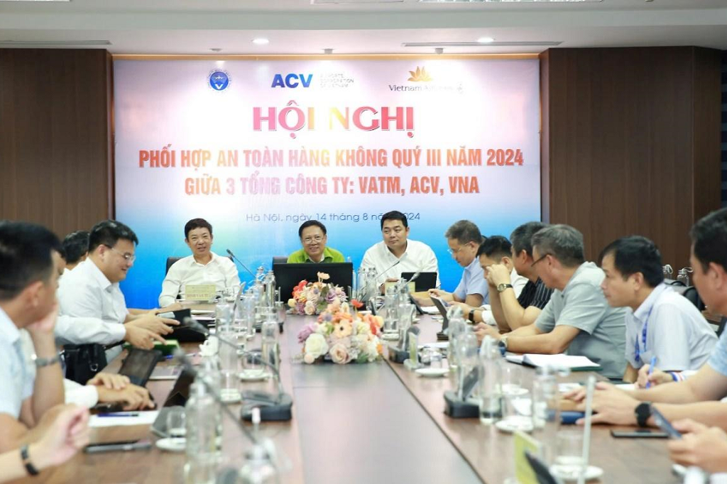 ACV, VATM và VNA tổ chức Hội nghị phối hợp an toàn hàng không quý III/2024