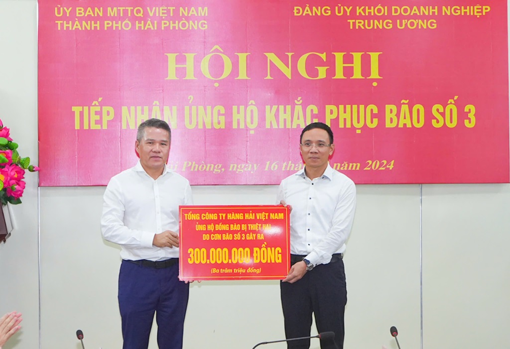 VIMC hỗ trợ thành phố Hải Phòng khắc phục hậu quả do bão số 3