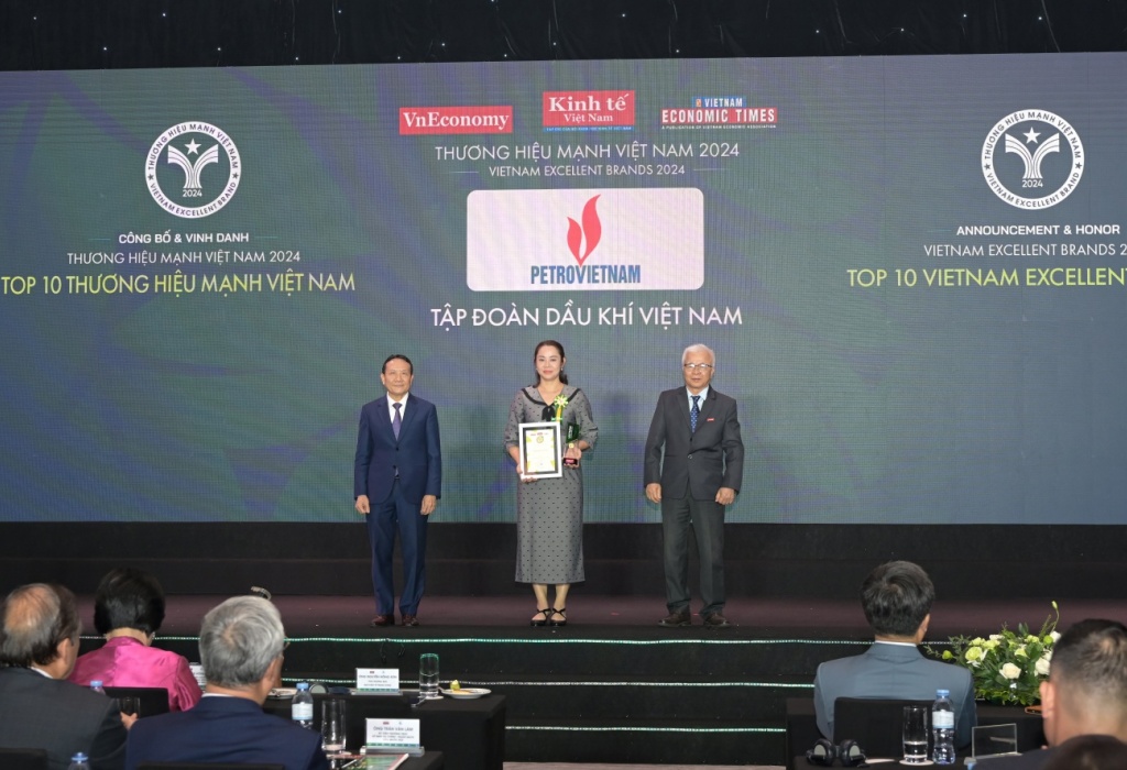 Petrovietnam dẫn đầu Top 10 Thương hiệu mạnh Việt Nam 2024